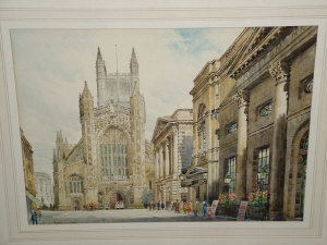 Appraisal: Arthur Charles Fare RWS - - Bath Abbey watercolour signed