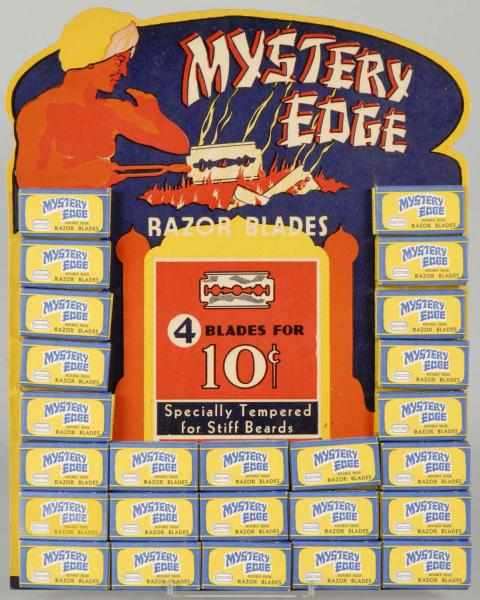 Appraisal: Store Stock Mystery Edge Razor Blade Display Description Comes in