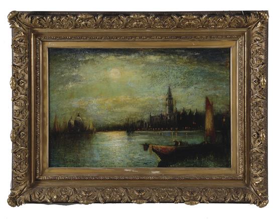 Appraisal: George Bogert New York - GRAND CANAL IN MOONLIGHT VENICE