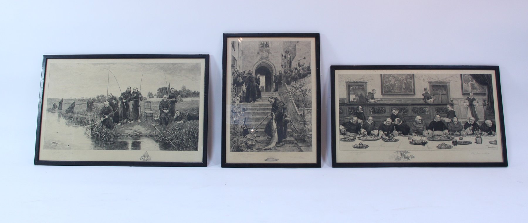 Appraisal: Walter Dendy Sadler Monastery signed in pencil three etchings various