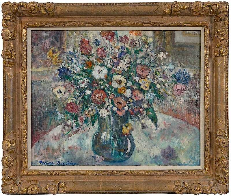 Appraisal: Melville Paul Simon American th century Bouquet signed lower right