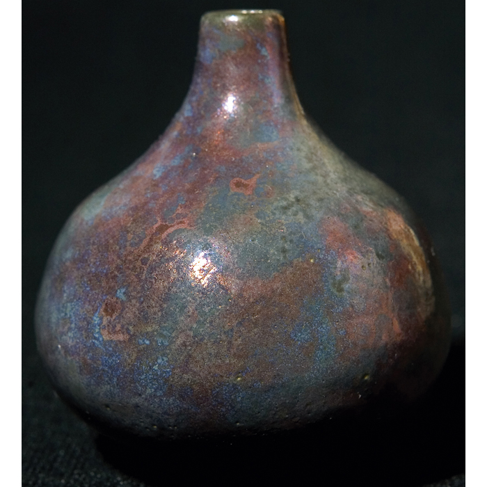 Appraisal: Laura Andreson vase purple and gray metallic glaze