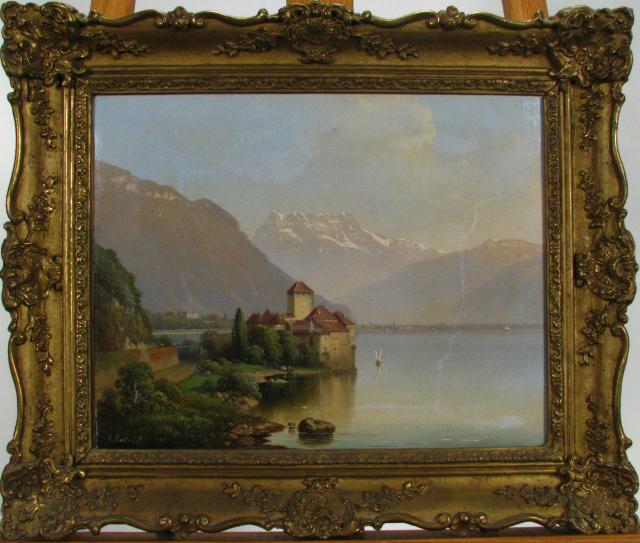 Appraisal: Attributed to Gottlieb Dietrich Swiss - x oil on canvas