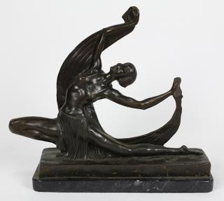 Appraisal: Sculpture Art Deco Dancer European School th century Art Deco