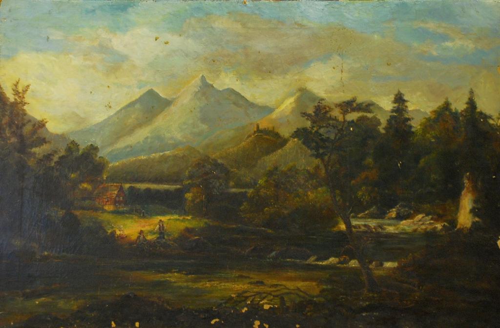 Appraisal: G ZAIS nineteenth century probably Australian OIL PAINTING ON CANVAS