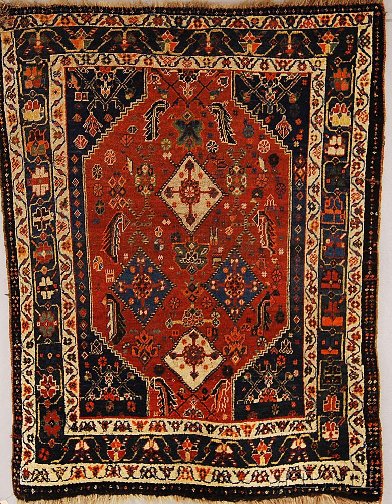 Appraisal: Afshar Rug South Persia early th century ft in x