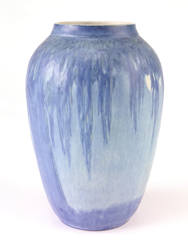 Appraisal: NEWCOMB COLLEGE Large ovoid vase carved by Sadie Irvine with