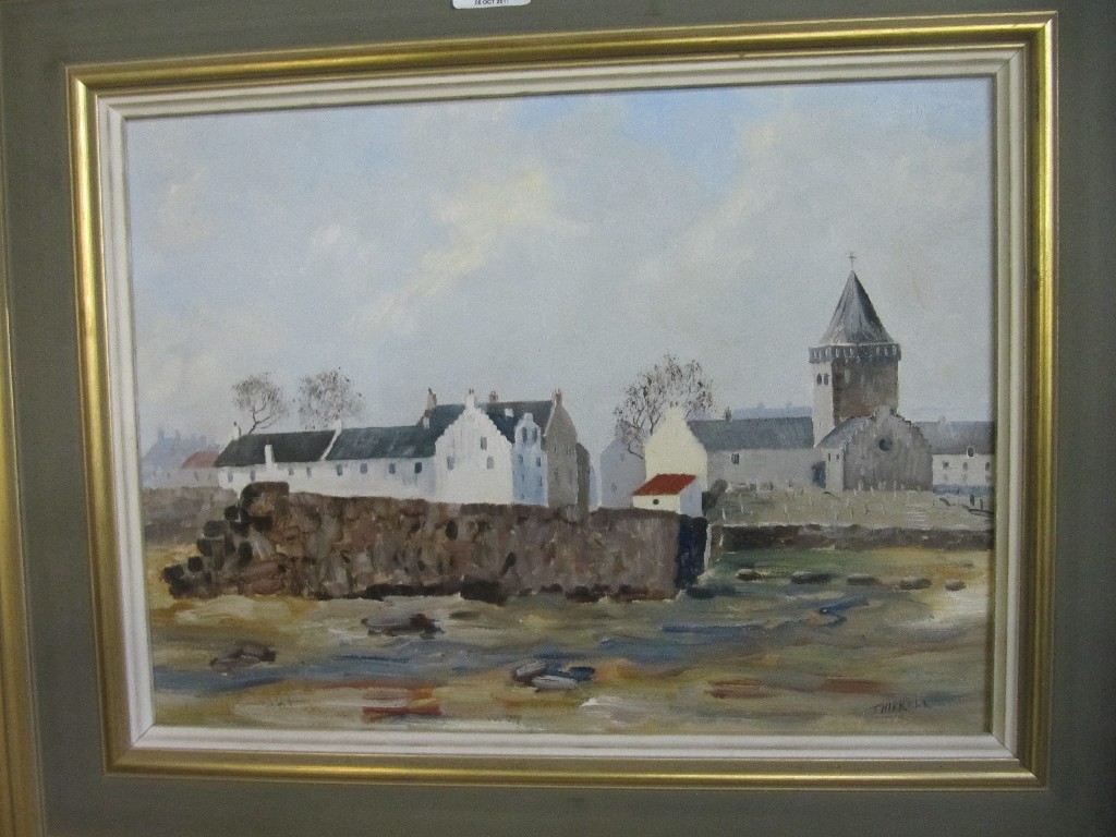 Appraisal: DEREK THIRKELL Oil on board 'West Anstruther' signed recto and