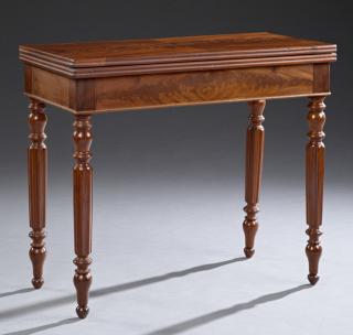 Appraisal: French Louis Philippe Carved Mahogany Games Table late th c