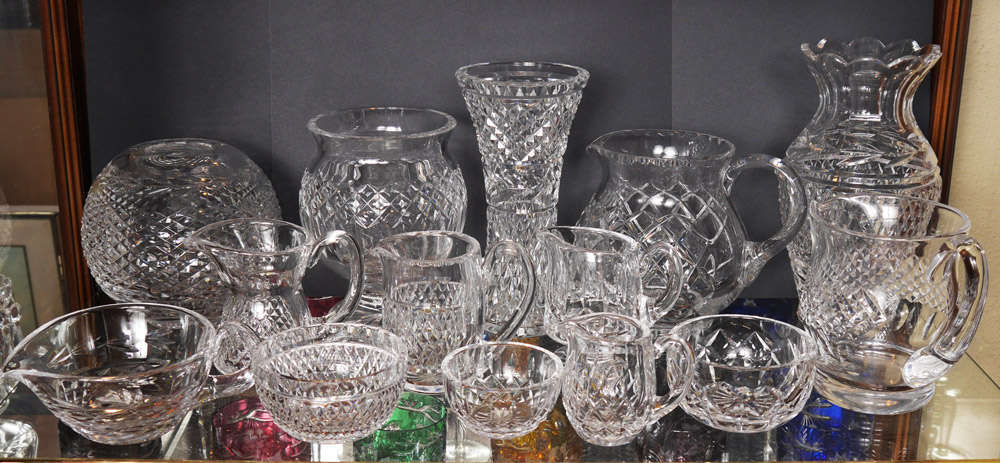 Appraisal: PIECE WATERFORD CRYSTAL Estate group to include creamer and sugars