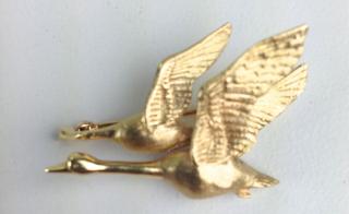 Appraisal: k y g brooch of flying geese g l k