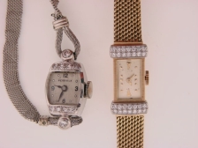 Appraisal: Girard Perregaux lady s K two tone bracelet with twenty-eight