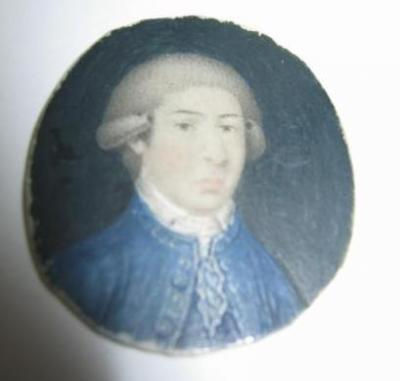 Appraisal: ENGLISH SCHOOL th Century A Young Gentleman in a blue