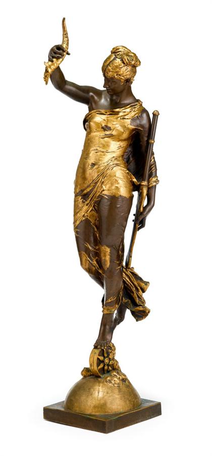 Appraisal: Augustin Edme Moreau Vauthier French - fortune Bronze gilt and