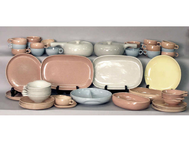 Appraisal: Collection of Russel Wright dinnerware includes over individual pieces Estimate