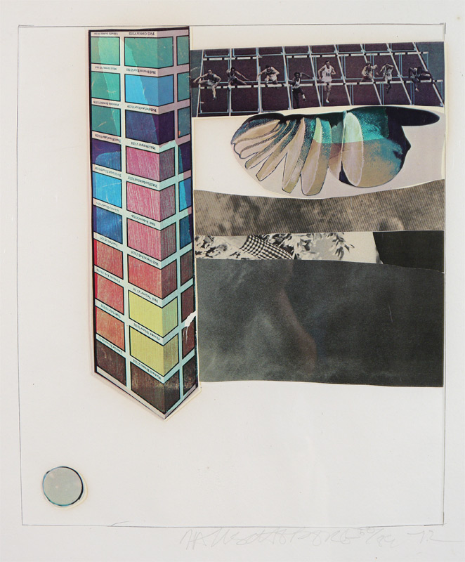 Appraisal: RAUSCHENBERG Robert American - Mixed Media Print from Horsefeathers thirteen