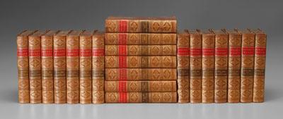 Appraisal: Set of leather-bound books The Works of Washington Irving Knickerbocker