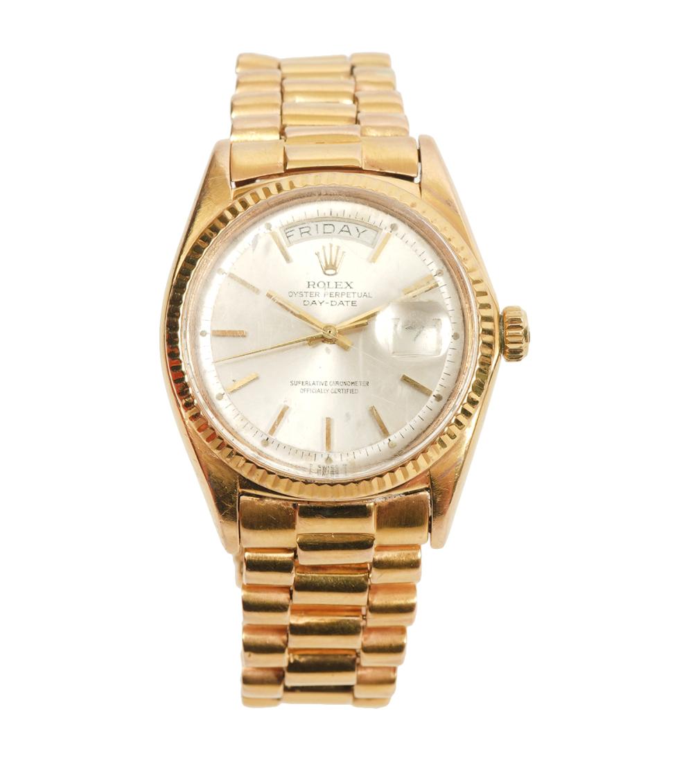 Appraisal: ROLEX MENS REF PRESIDENTIAL WRISTWATCH Rolex reference K yellow gold