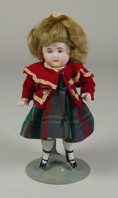 Appraisal: German All-Bisque Wrestler Type Doll Circa German all-bisque doll with