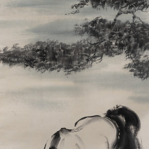 Appraisal: Attributed to Xu Beihong Chinese - Horse and Pines ink