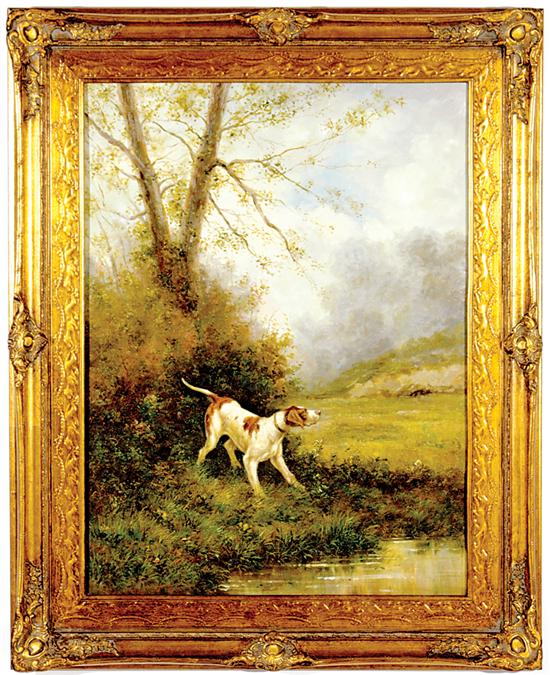 Appraisal: Robert L White South Carolina th century SPORTING DOG IN