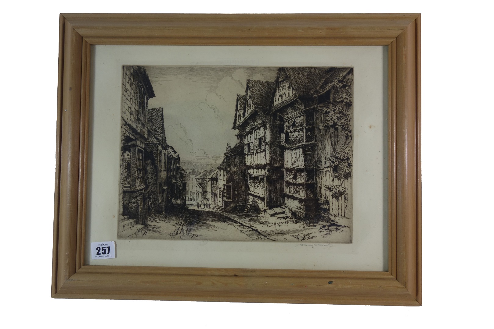 Appraisal: Albany E Howarth British - A street scene signed in