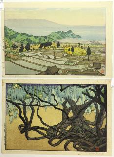 Appraisal: Japanese Woodblock Prints Yoshida Toshi lot of Yoshida Toshi Japanese