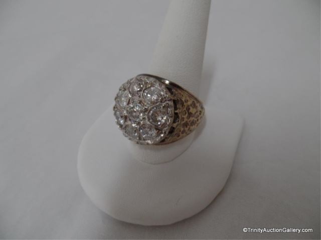 Appraisal: Men's K Gold - Carat Diamond Ring Type Estate men's