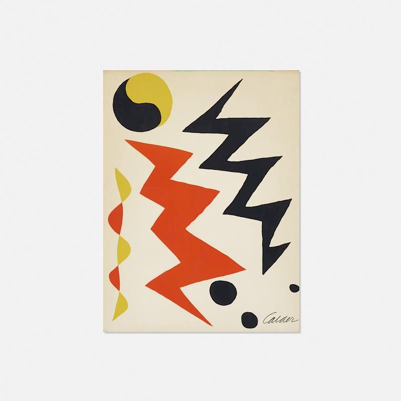 Appraisal: Alexander Calder Untitled Alexander Calder Untitled c screenprint on paper