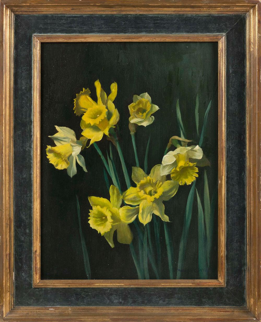 Appraisal: PAUL LONGENECKER NEW YORK MASSACHUSETTS FRANCE - DAFFODILS OIL ON