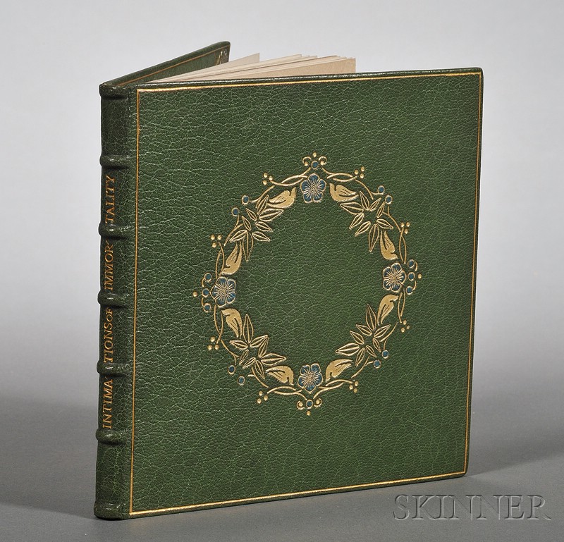 Appraisal: Decorative Binding Fine Press Wordsworth William - Intimations of Immortality