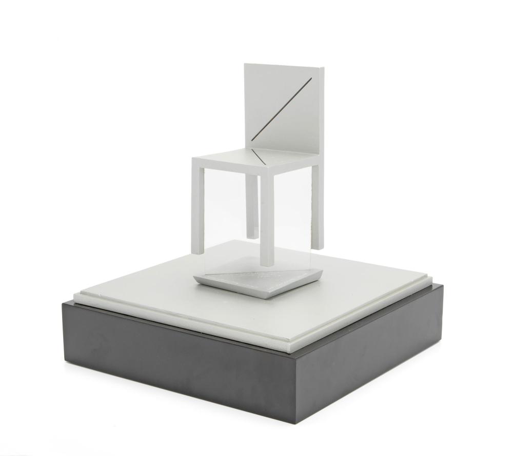 Appraisal: Tony DeLap - American The Floating Chair - Sculpture in