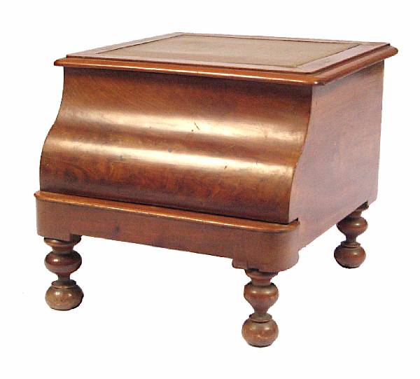 Appraisal: A Victorian mahogany bed commode height in width in depth