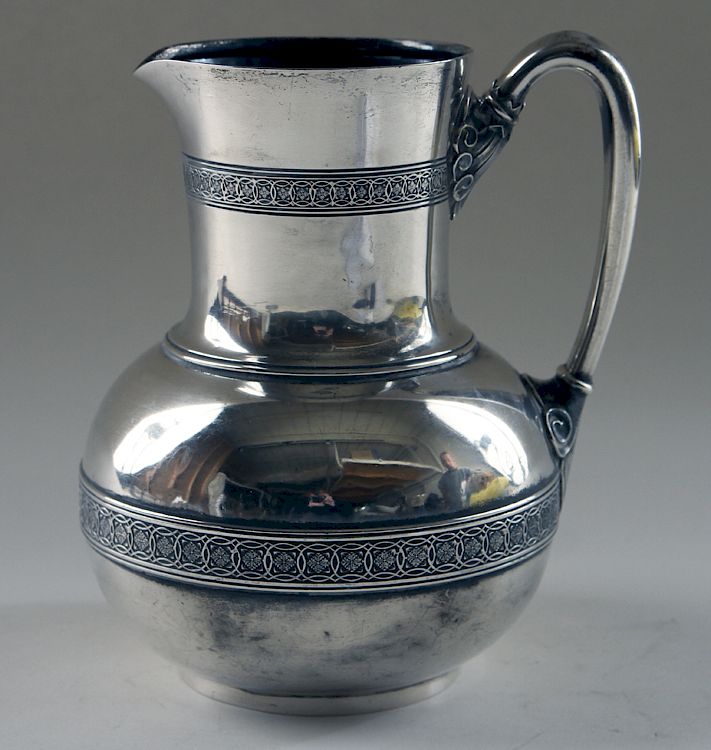 Appraisal: TIFFANY CO STERLING SILVER PITCHER TR OZ An English sterling