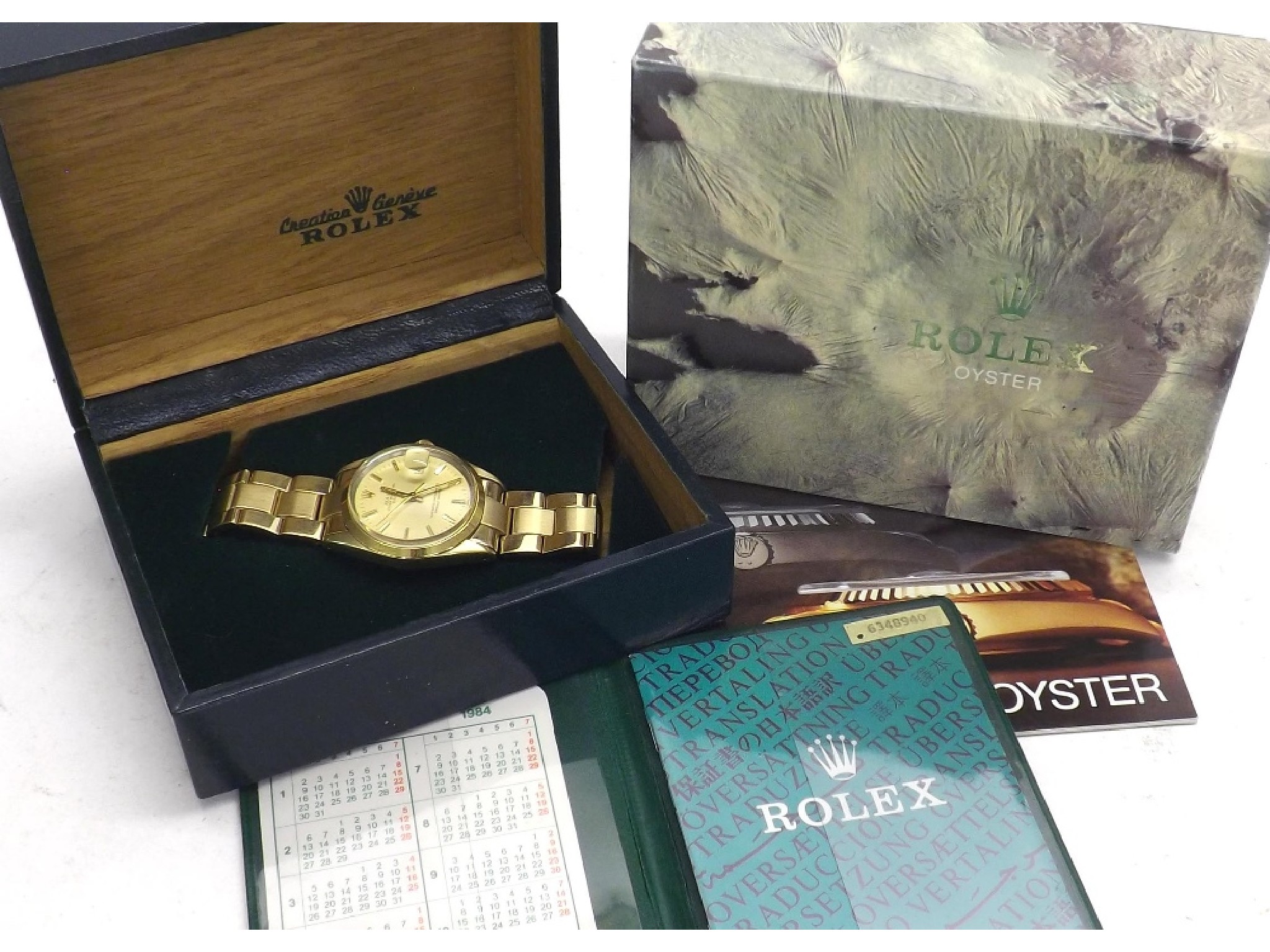 Appraisal: Rolex Oyster Perpetual Date k gold plated and stainless steel