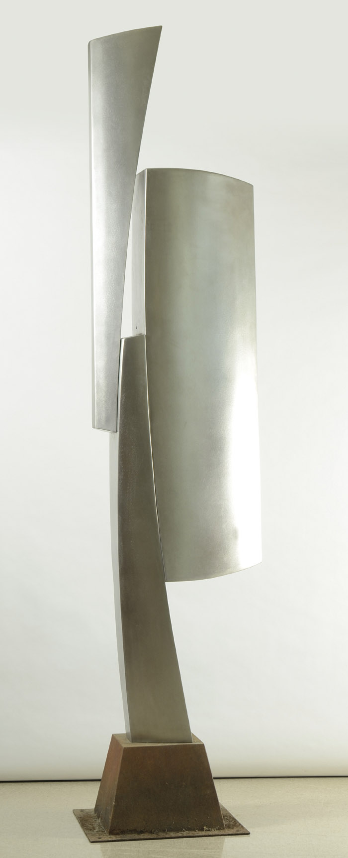 Appraisal: CASEY DOWNING STAINLESS STEEL SCULPTURE Alabama born titled Vertical brushed