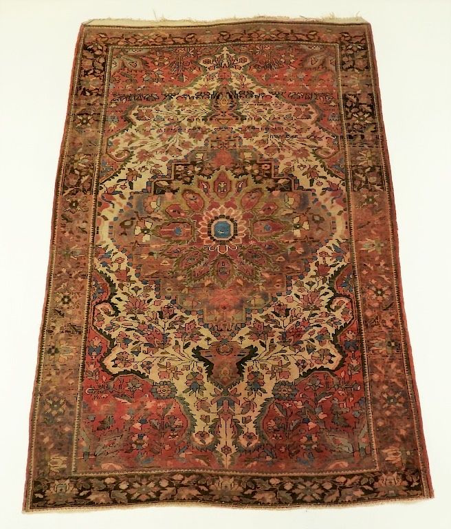 Appraisal: C Persian Oriental Faraghan Sarouk Carpet Rug Persia Circa Central