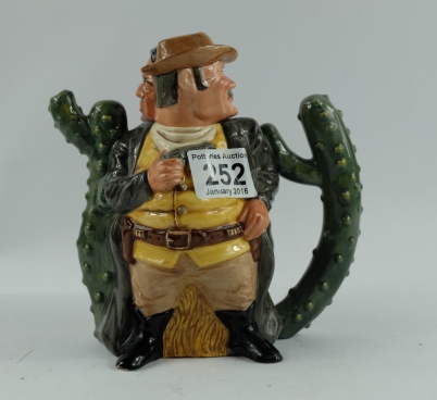 Appraisal: Royal Doulton character two sided teapot Cowboy Indian D limited