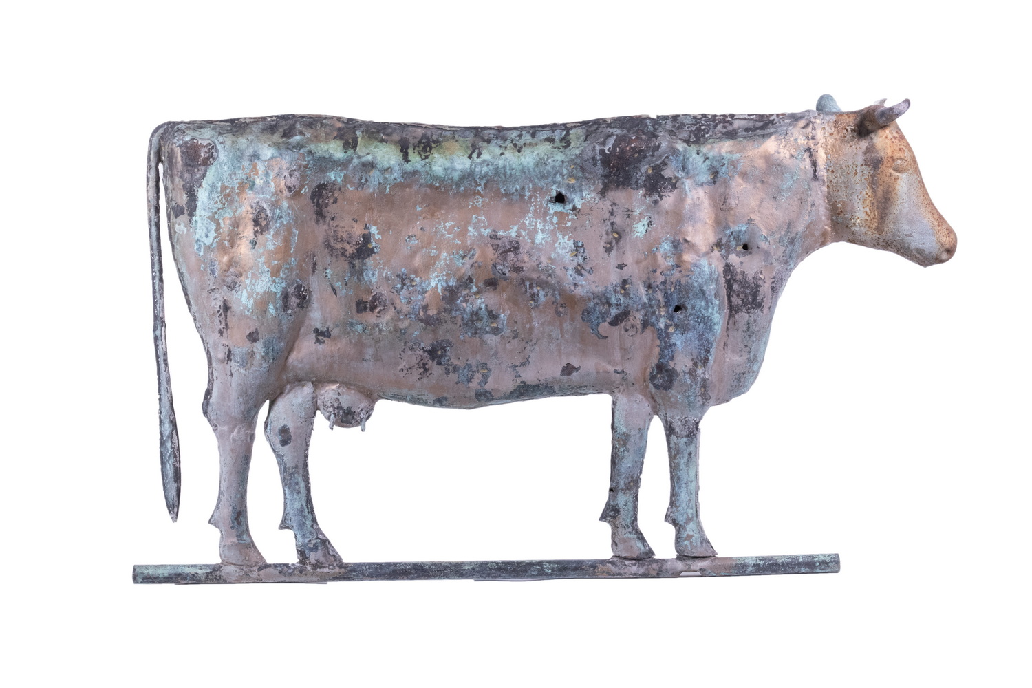 Appraisal: TH C NEW ENGLAND COW WEATHERVANE Full Body Copper with