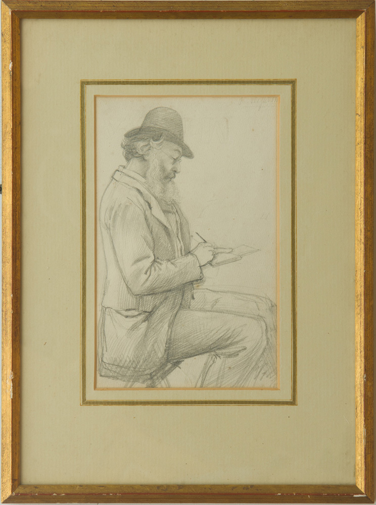 Appraisal: GEORGE HOWARD EARL OF CARLISLE - LORD LEIGHTON SKETCHING Pencil