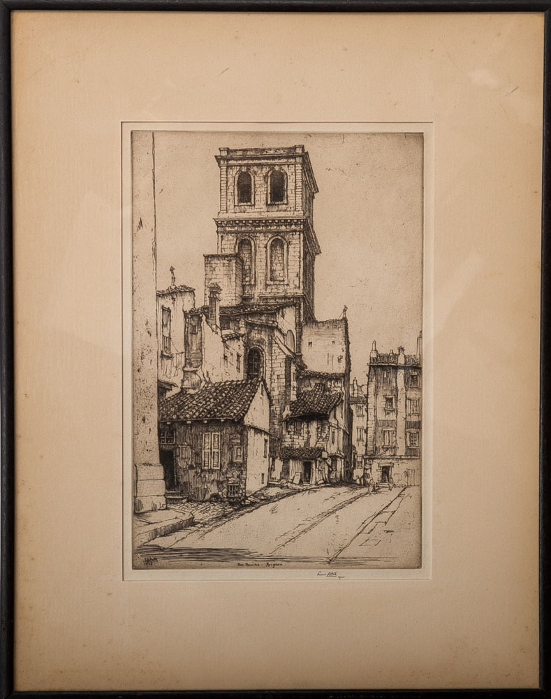 Appraisal: Ernest Roth - Rue Racine Avignon Etching on wove paper