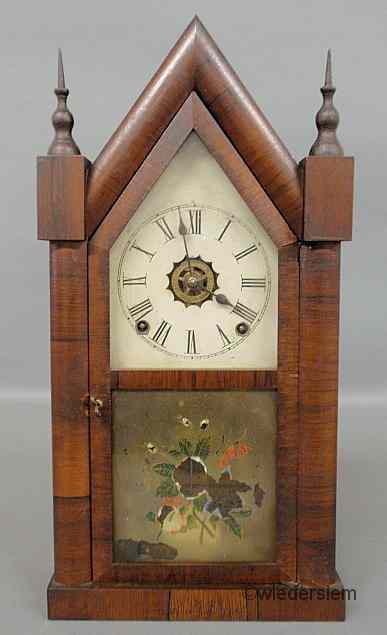 Appraisal: Mahogany cased steeple clock by Welsh ''h