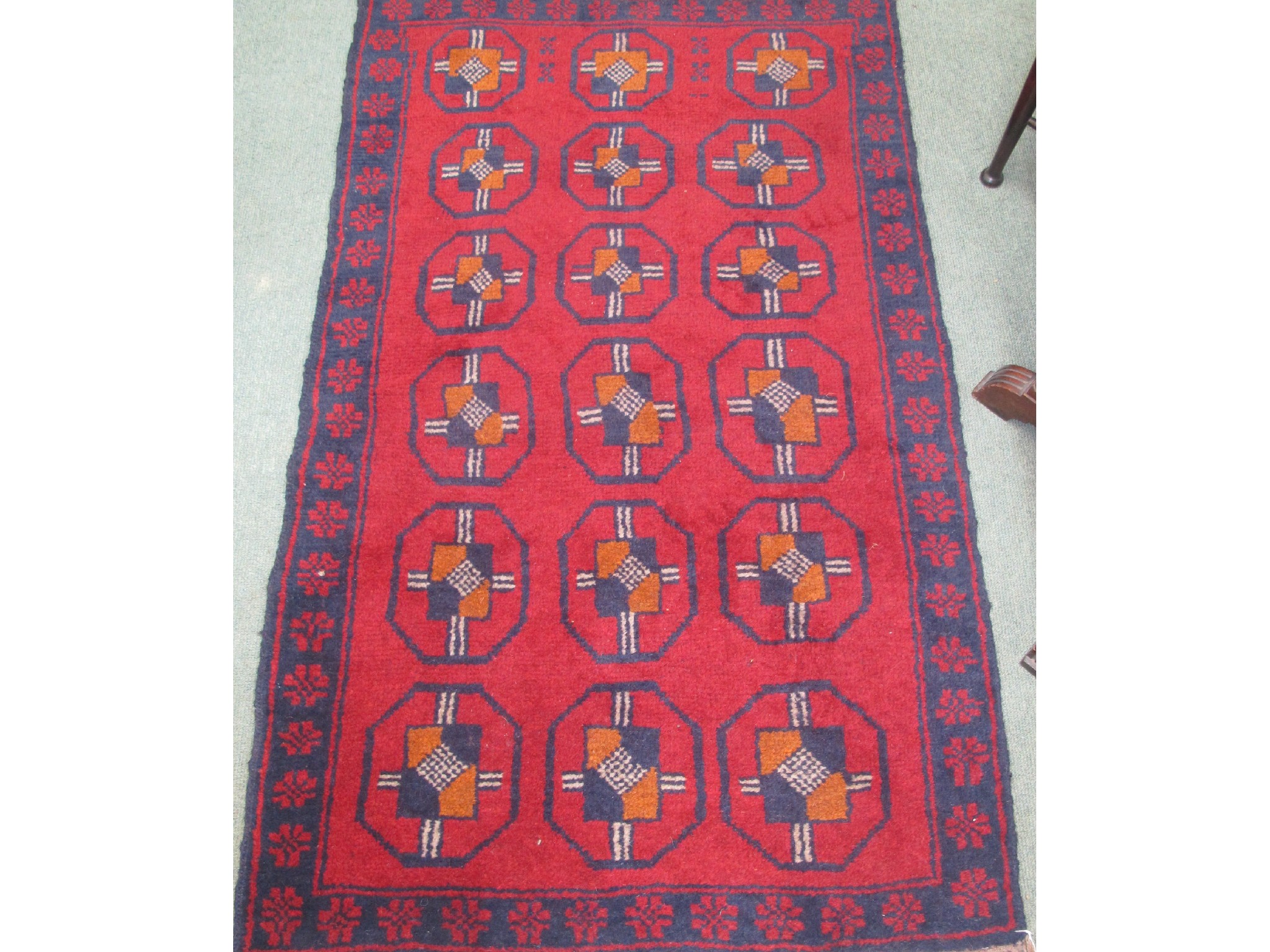 Appraisal: A Persian Balochi rug on blue and red ground x