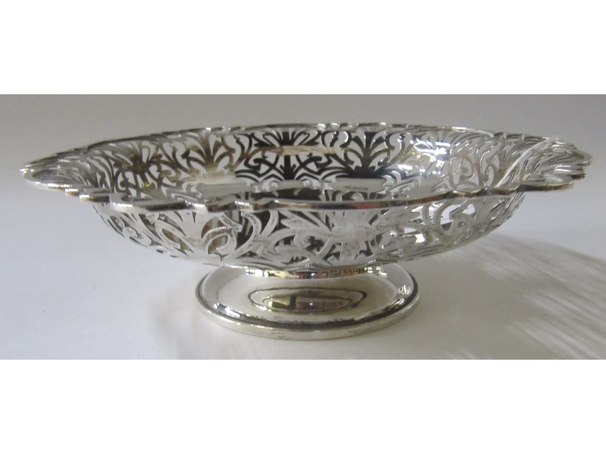 Appraisal: A silver basket Sheffield