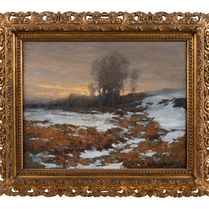 Appraisal: Arthur James Emery Powell American - Snowy Landscape oil on