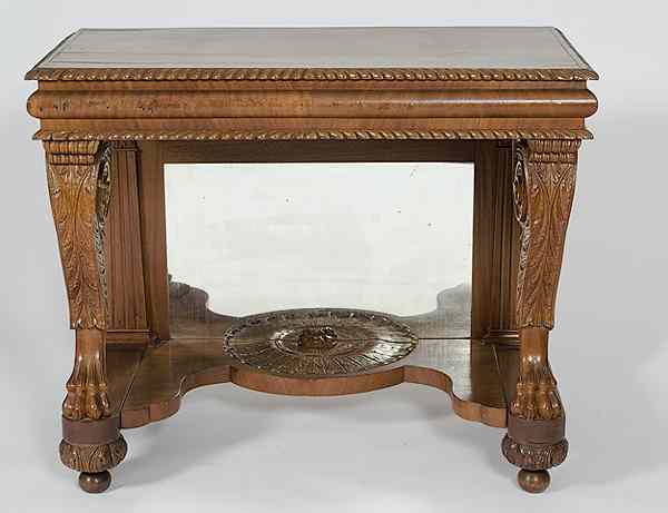 Appraisal: Late Classical-style Console Table th century a Late Classical-style console