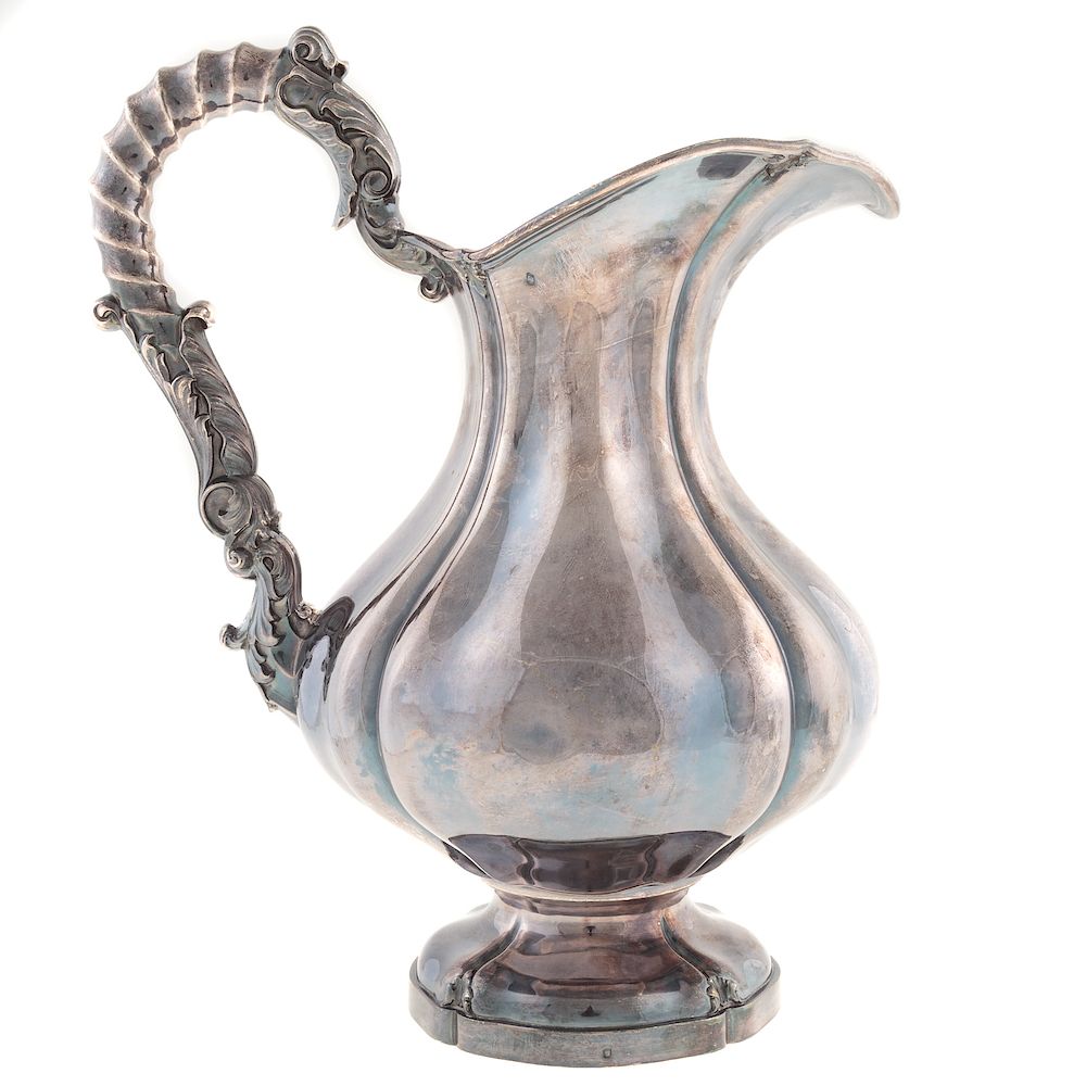 Appraisal: French Silver Water Pitcher circa Louis Manaut maker's mark Paris