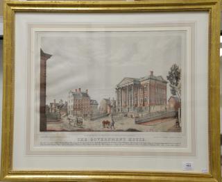 Appraisal: After W J Condit The Government House chromolithograph published in