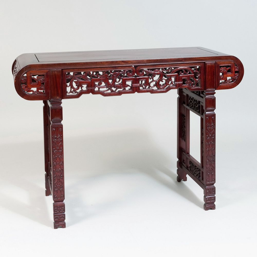 Appraisal: Chinese Carved Hardwood Altar Table x x in Property from