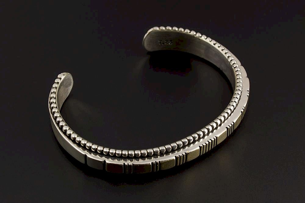 Appraisal: Heavy Gauge K Sterling Bracelet Large Heavy Gauge kt Gold